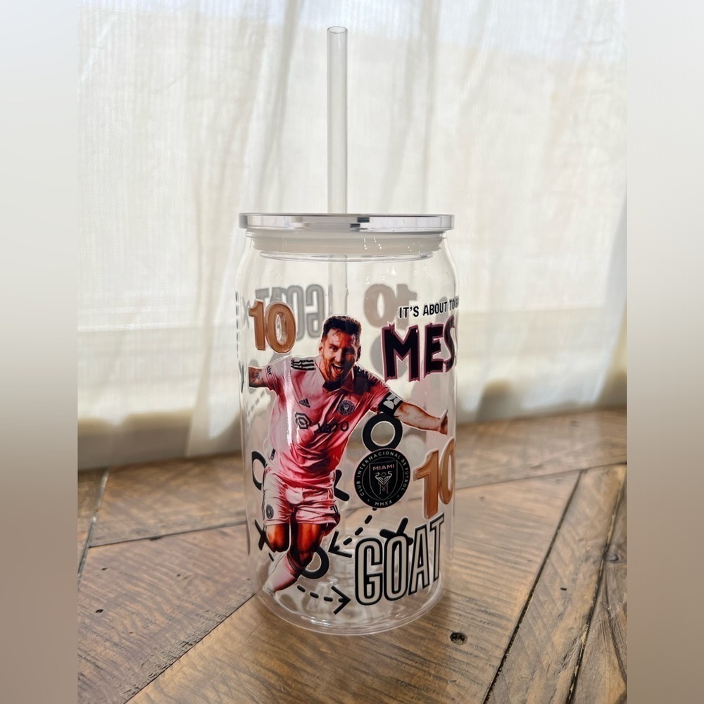 Score Big with the plastic Libbey Messi Cup - Durable and Perfect for Any Fan!"